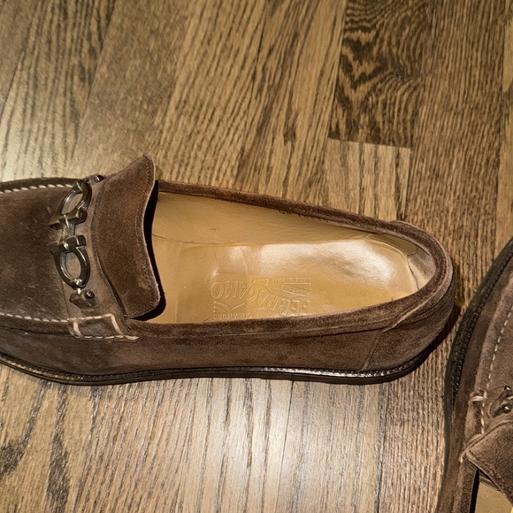 Ferragamo suade mens loafers size 14 - Picture 9 of 10